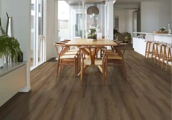 Dining room hardwood flooring | All American Remnants & Rolls